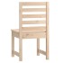Sillas de jardín 2 uds madera maciza pino 50x48x91,5