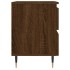 Mesita de noche madera de ingeniería marrón roble 40x35x50