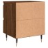 Mesita de noche madera de ingeniería marrón roble 40x35x50
