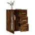 Aparador de madera de ingeniería roble ahumado 69,5x34x90