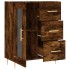 Aparador de madera de ingeniería roble ahumado 69,5x34x90