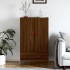 Aparador alto madera de ingeniería roble marrón 69,5x31x115