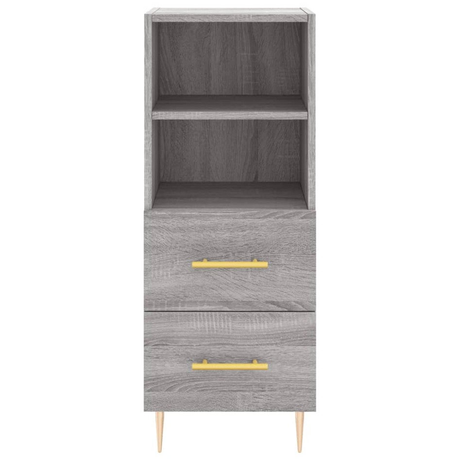 Aparador madera de ingeniería gris Sonoma 34,5x34x90
