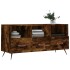 Mueble de TV madera de ingeniería roble ahumado 102x36x50