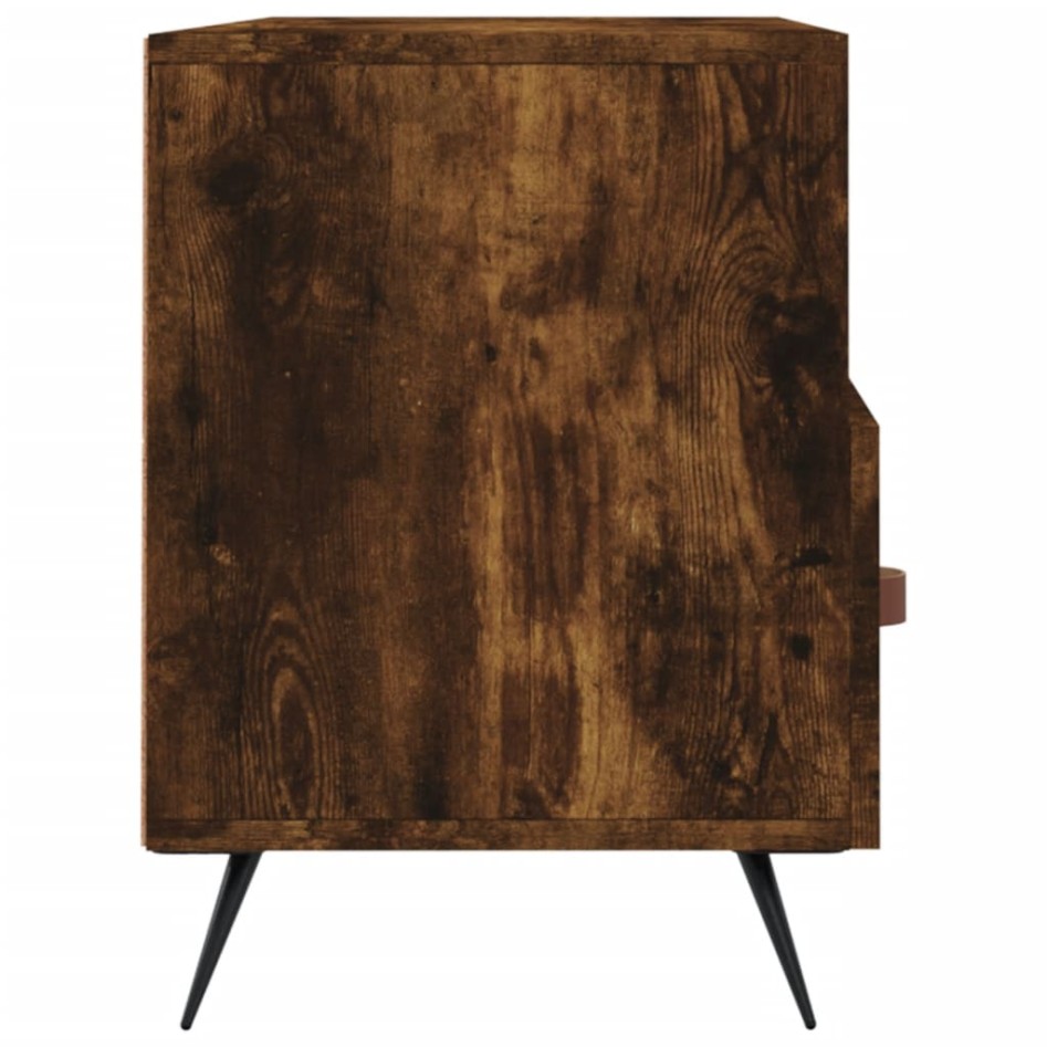 Mueble de TV madera de ingeniería roble ahumado 102x36x50