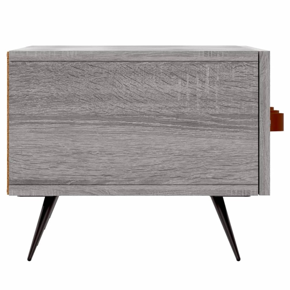 Mueble de TV madera de ingeniería gris Sonoma 150x36x30