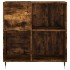 Mueble discos madera contrachapada roble ahumado 84,5x38x89