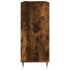 Mueble discos madera contrachapada roble ahumado 84,5x38x89
