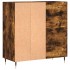 Mueble discos madera contrachapada roble ahumado 84,5x38x89