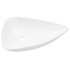 Lavabo de cerámica triangular blanco 645x455x115