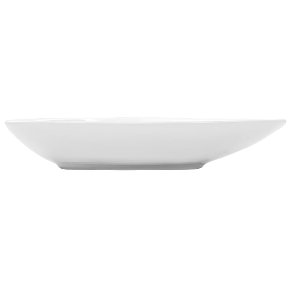 Lavabo de cerámica triangular blanco 645x455x115