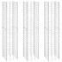 Arriates de gaviones 3 unidades hierro 30x30x150