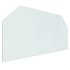Placa de vidrio para chimenea hexagonal 120x60