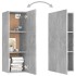 Mueble para TV madera contrachapada gris hormigón 30,5x30x90