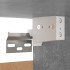 Mueble para TV madera contrachapada gris hormigón 30,5x30x90