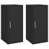 Muebles zapateros 2 uds madera contrachapada negro 32x35x70