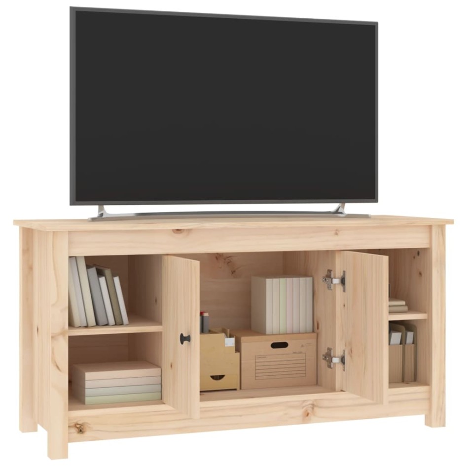 Mueble de TV de madera maciza de pino 103x36,5x52
