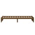 Estructura cama sin colchón madera maciza marrón miel 90x190