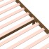 Estructura cama sin colchón madera maciza marrón miel 90x190