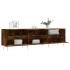 Mueble de TV madera contrachapada roble ahumado 150x30x44,5