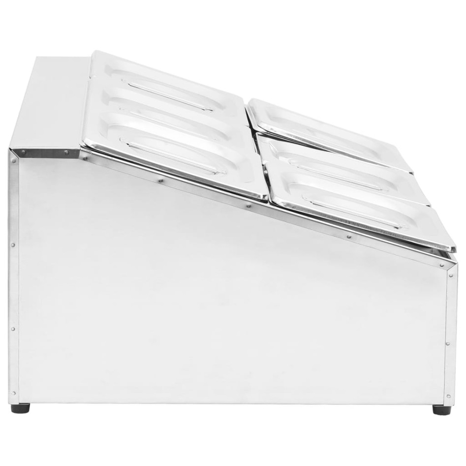 Soporte bandeja Gastronorm con 6 bandejas 1/6 acero