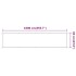 Toldo vertical blanco 60x1000 cm tela