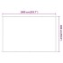 Toldo vertical blanco 180x1000 cm tela