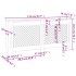 Cubierta para radiador MDF 172x19x81,5