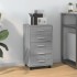 Cajonera con ruedas madera contrachapada gris