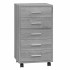 Cajonera con ruedas madera contrachapada gris