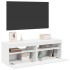 Muebles de TV con luces LED 2 uds blanco 60x35x40