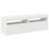 Muebles de TV con luces LED 2 uds blanco 60x35x40