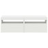 Muebles de TV con luces LED 2 uds blanco 60x35x40