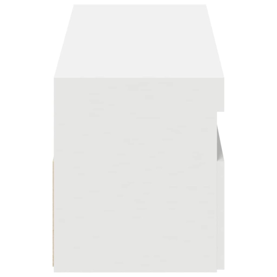 Muebles de TV con luces LED 2 uds blanco 60x35x40