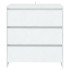 Aparador de madera contrachapada blanco 70x41x75