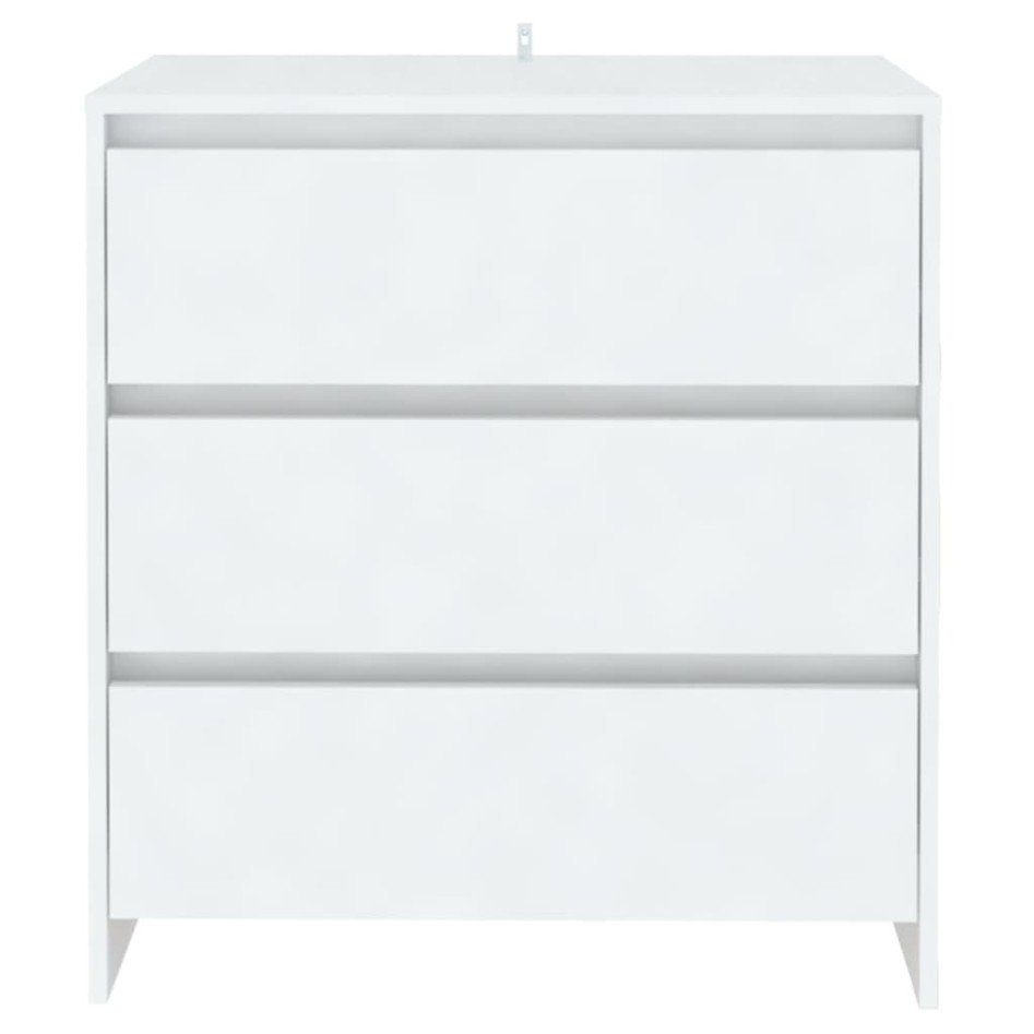 Aparador de madera contrachapada blanco 70x41x75