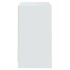 Aparador de madera contrachapada blanco 70x41x75