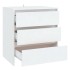 Aparador de madera contrachapada blanco 70x41x75