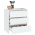 Aparador de madera contrachapada blanco 70x41x75