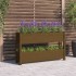 Jardinera de madera maciza de pino marrón miel 112x25x66
