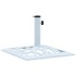 Base de sombrilla de hierro fundido blanco 12 kg 49