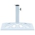 Base de sombrilla de hierro fundido blanco 12 kg 49