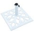 Base de sombrilla de hierro fundido blanco 12 kg 49