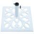 Base de sombrilla de hierro fundido blanco 12 kg 49