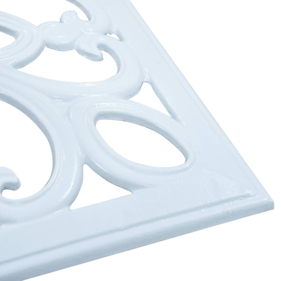 Base de sombrilla de hierro fundido blanco 12 kg 49