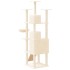 Rascador para gatos con postes de sisal crema 175