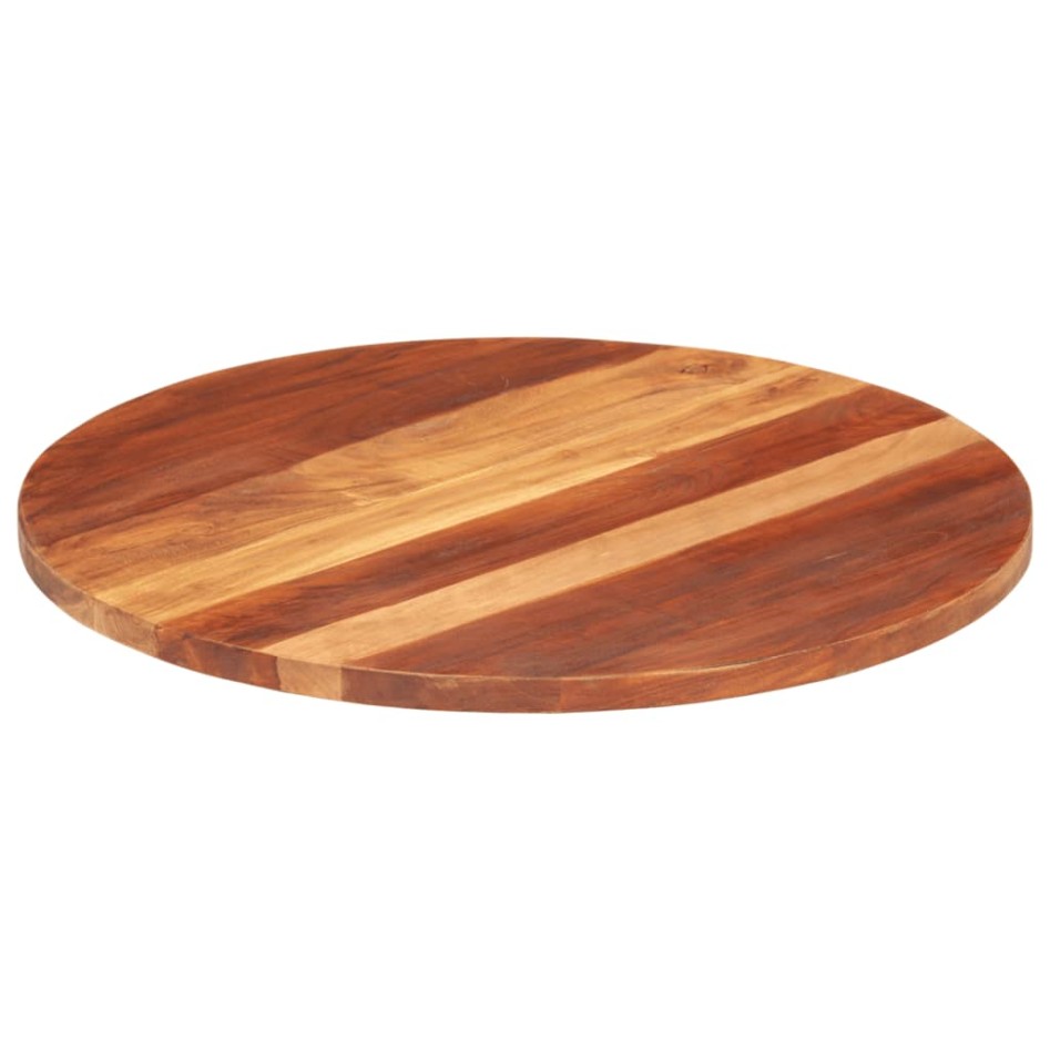 Tablero de mesa redonda madera maciza de acacia 25-27 mm 70