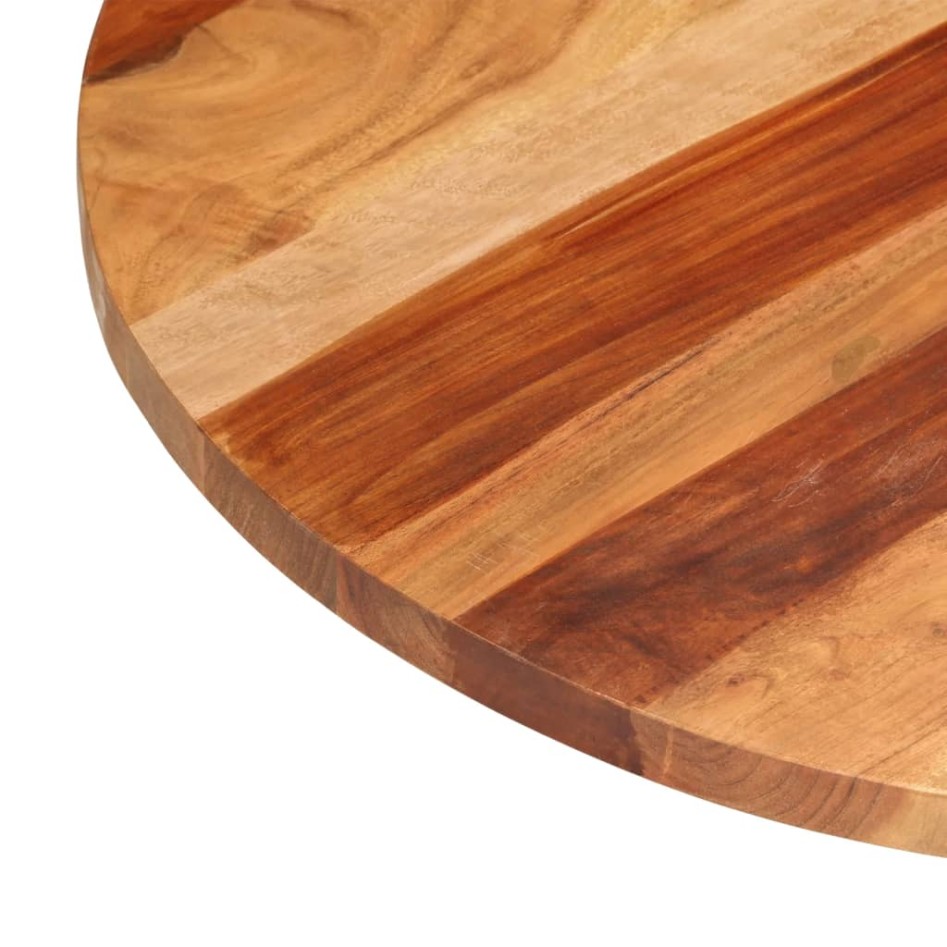 Tablero de mesa redonda madera maciza de acacia 25-27 mm 70