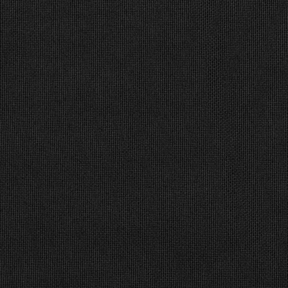 Cortinas opacas con ojales look de lino 2 pzas negro 140x225