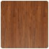 Tablero de mesa cuadrada madera roble marrón oscuro
